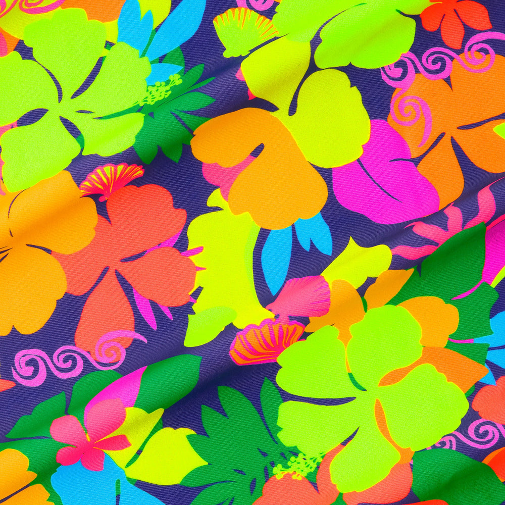 Mid-Rise Brazilian Bikini Bottom - Neon Sunset