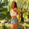 Frayed Jean Shorts - Darling Denim