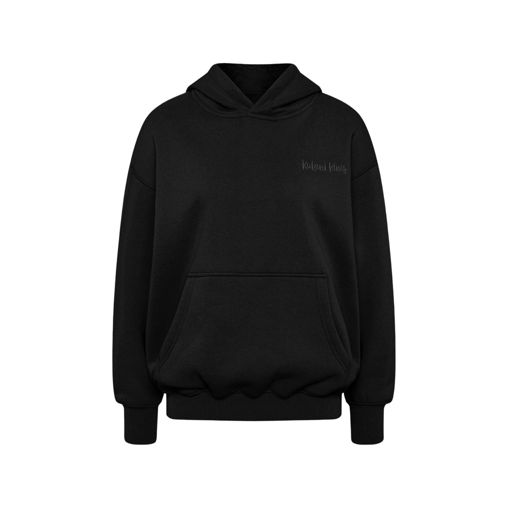 Embroidered Hoodie - Twilight Black