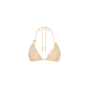 Appliziertes Häkel-Neckholder-Oberteil – Sunset Shell