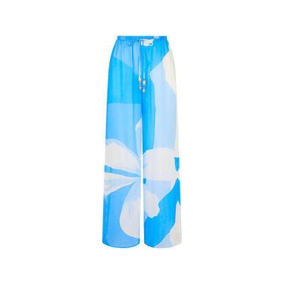 Leichte Tunnelzug-Hose – Blue Oasis