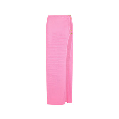 Jupe longue fendue Ring Side - Bubblegum