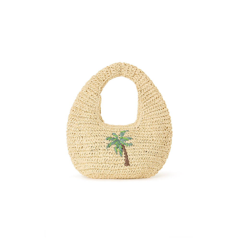 Straw Mini Bag - Palm Breeze