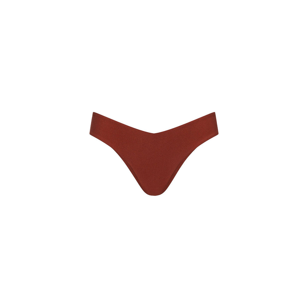 Bas de bikini effronté en V - Cannelle et sucre