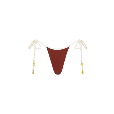 Micro Thong Bikinislip zum Binden - Cinnamon Sugar