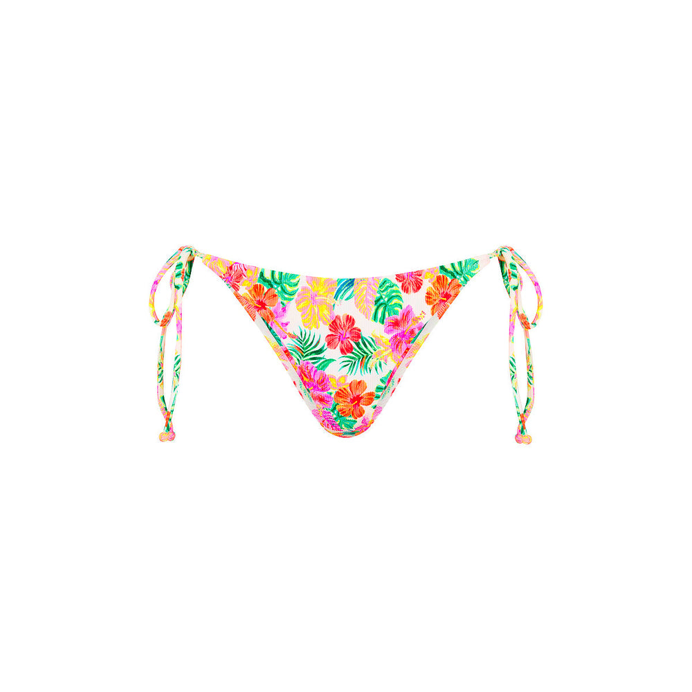 Full Coverage Tie Bikini Bottom - Island Escape