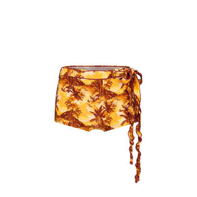 Short de bain ceinturé Lettuce - Vacances rétro