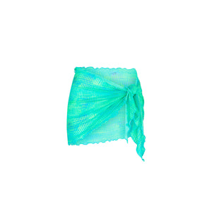 Mini Mesh Polyester Stretch Sarong - Summer Seas