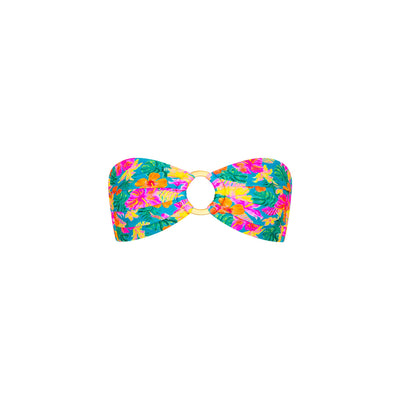 Strapless Bandeau Bikini Top - Paradise Pop