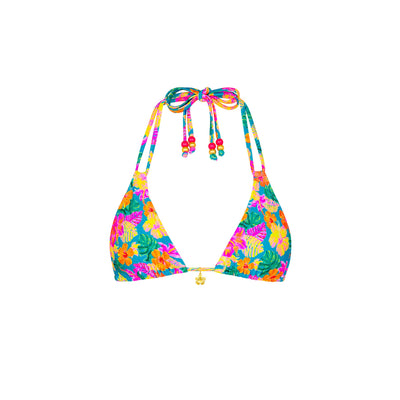 Halter Bralette Bikini Top - Paradise Pop