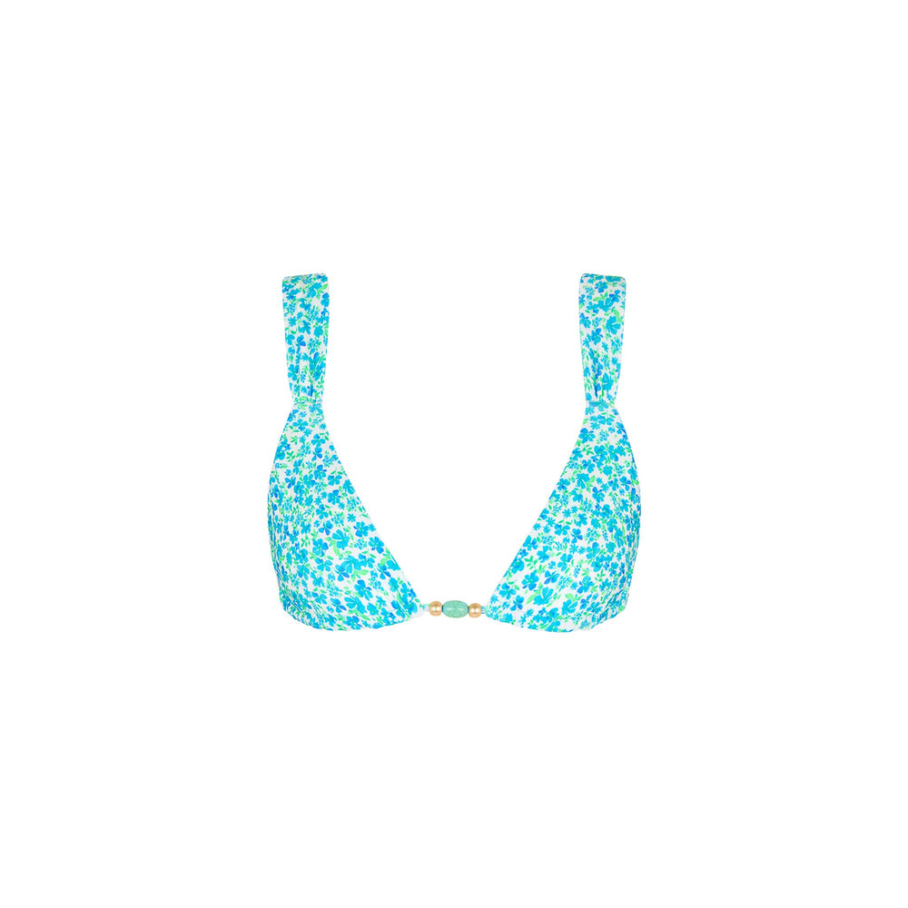 Slide Bralette Bikini Top - Ocean Aura