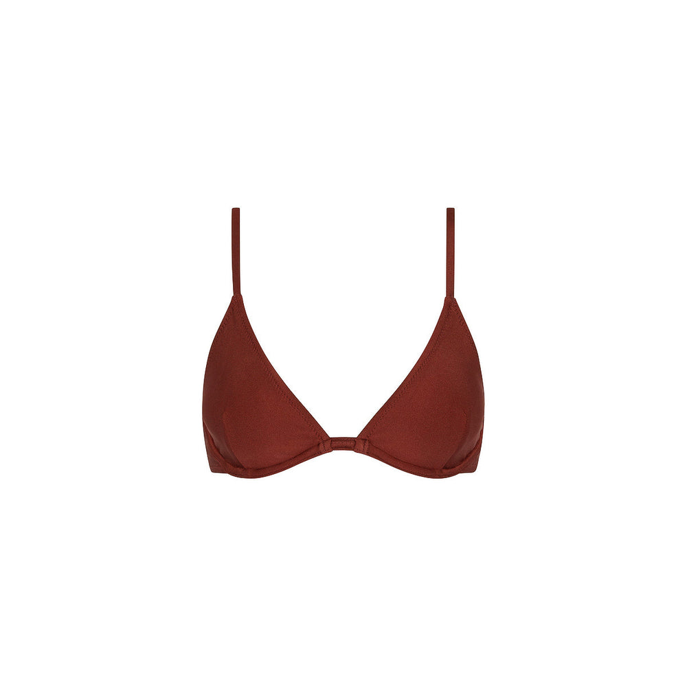 Underwire Triangle B-C Cup Bikini Top - Cinnamon Sugar