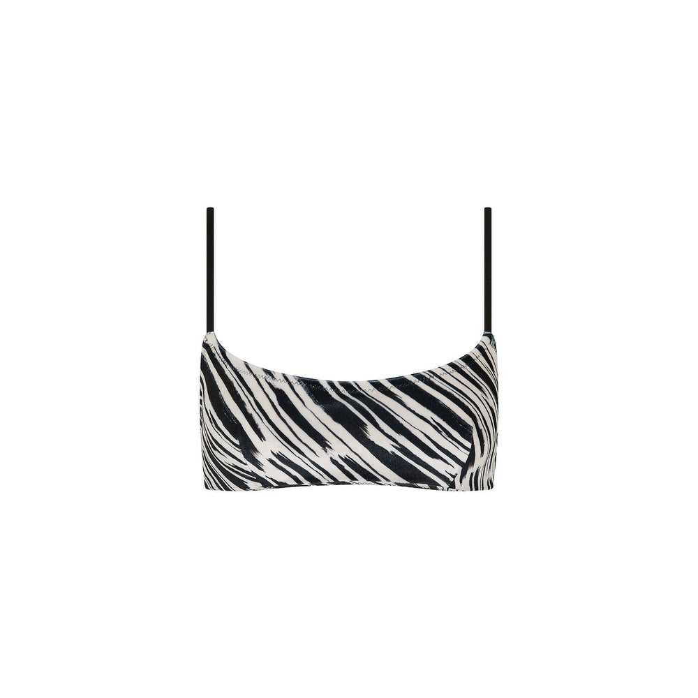 Invisible Underwire Crop Bikini Top - Wild Honey