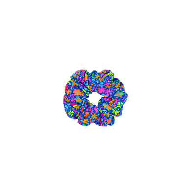 Scrunchie Hair Tie - Electric Bloom