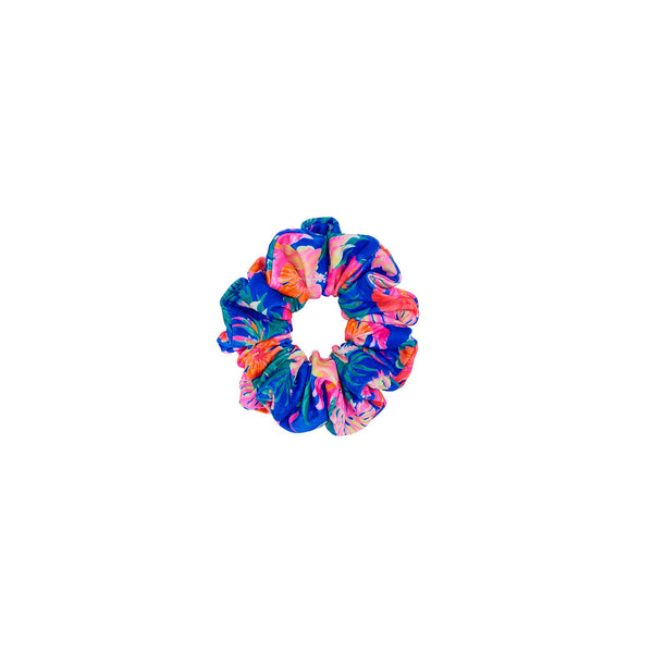 Scrunchie Hair Tie - Electric Palms