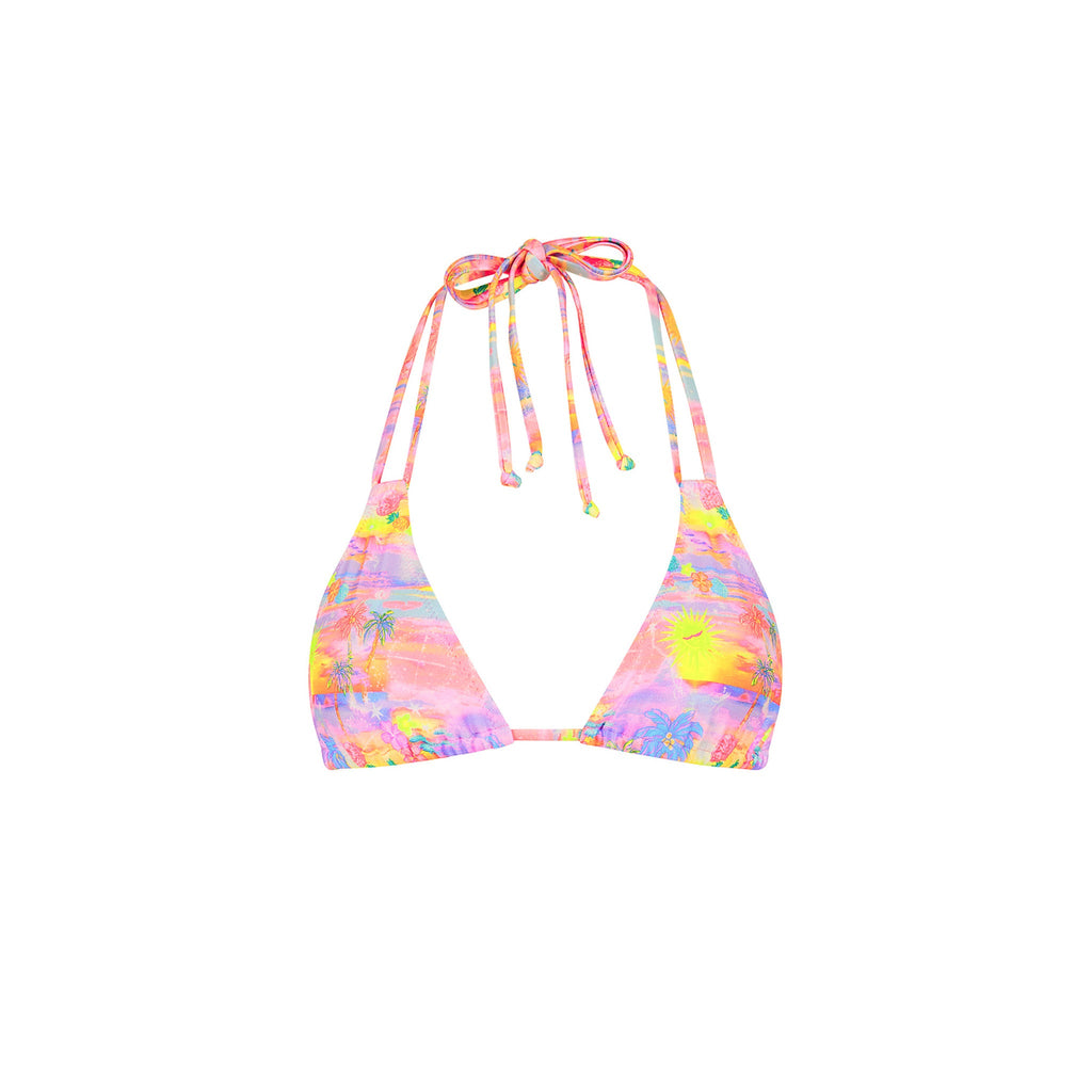 Halter Bralette Bikini Top - Sunset Universe