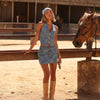 Halter Open Back Vest - Dixie Denim