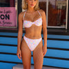 High Leg Full Vintage Bikini Bottom - Moonflower