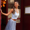 Knit Halter Tank Top - Floral Fizz