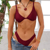 Underwire Triangle D+ Cup Bikini Top - Sangria