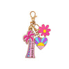 Keychain - Fuchsia Atomic Daisy