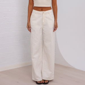 Mare Denim Jeans - Coconut Cream