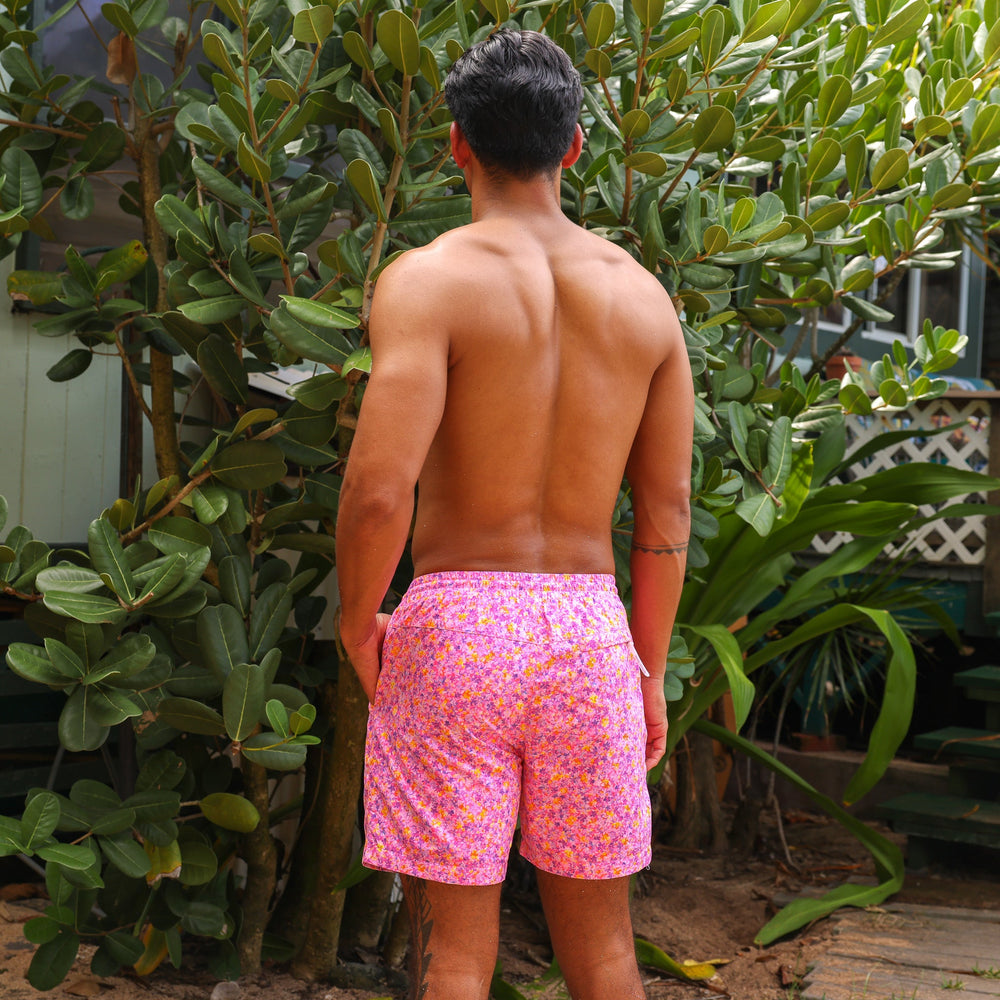Men's Swim Trunks - Gelato Bloom