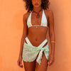 Mini Mesh Polyester Stretch Sarong - Hibiscus Fizz