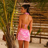 Mini Mesh Polyester Stretch Sarong - Island Blush