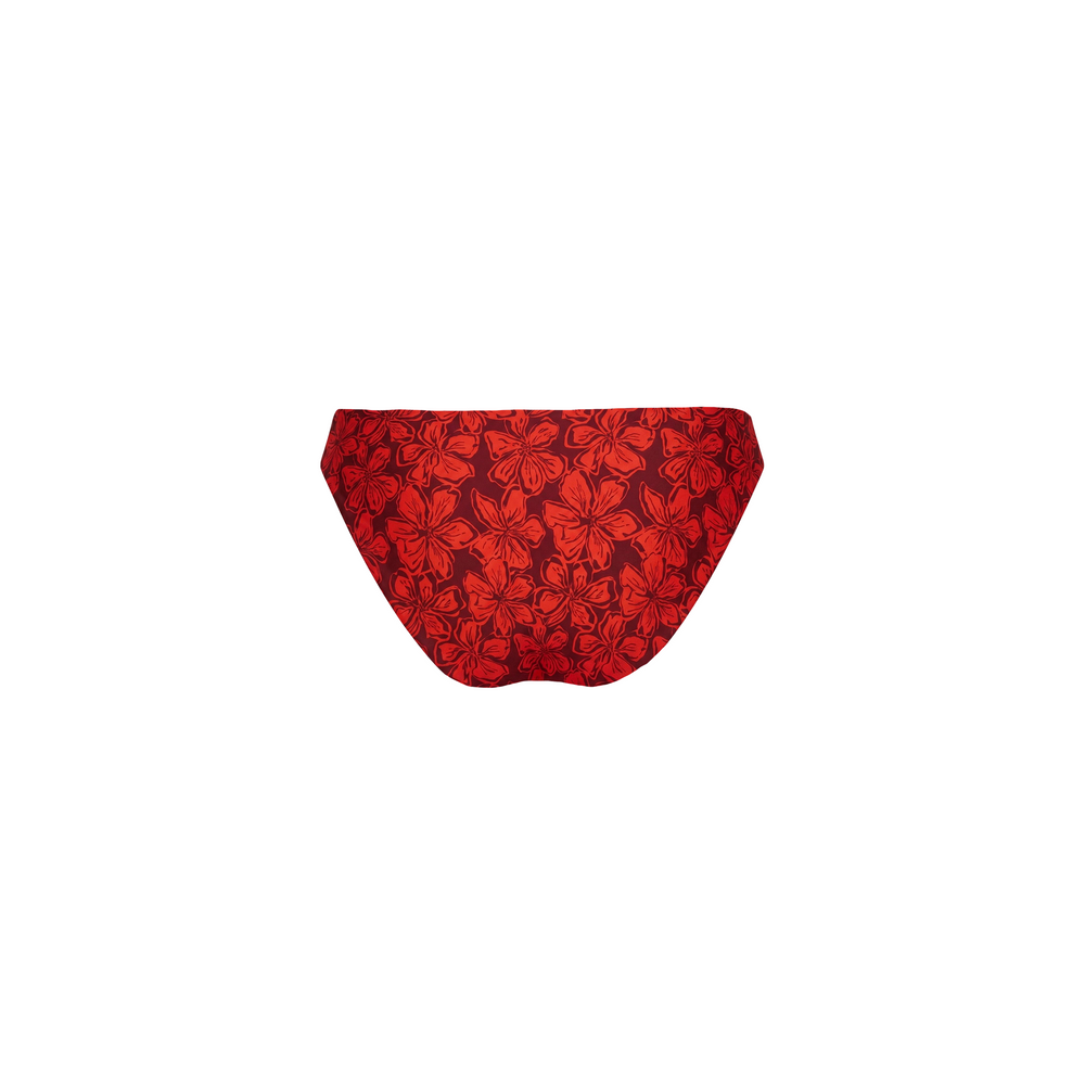 Minimal Full Coverage Bikini Bottom - Sassy Sangria