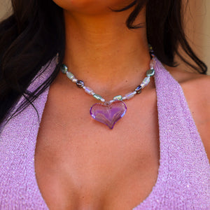 Collier Pendentif - Sortilège Lila