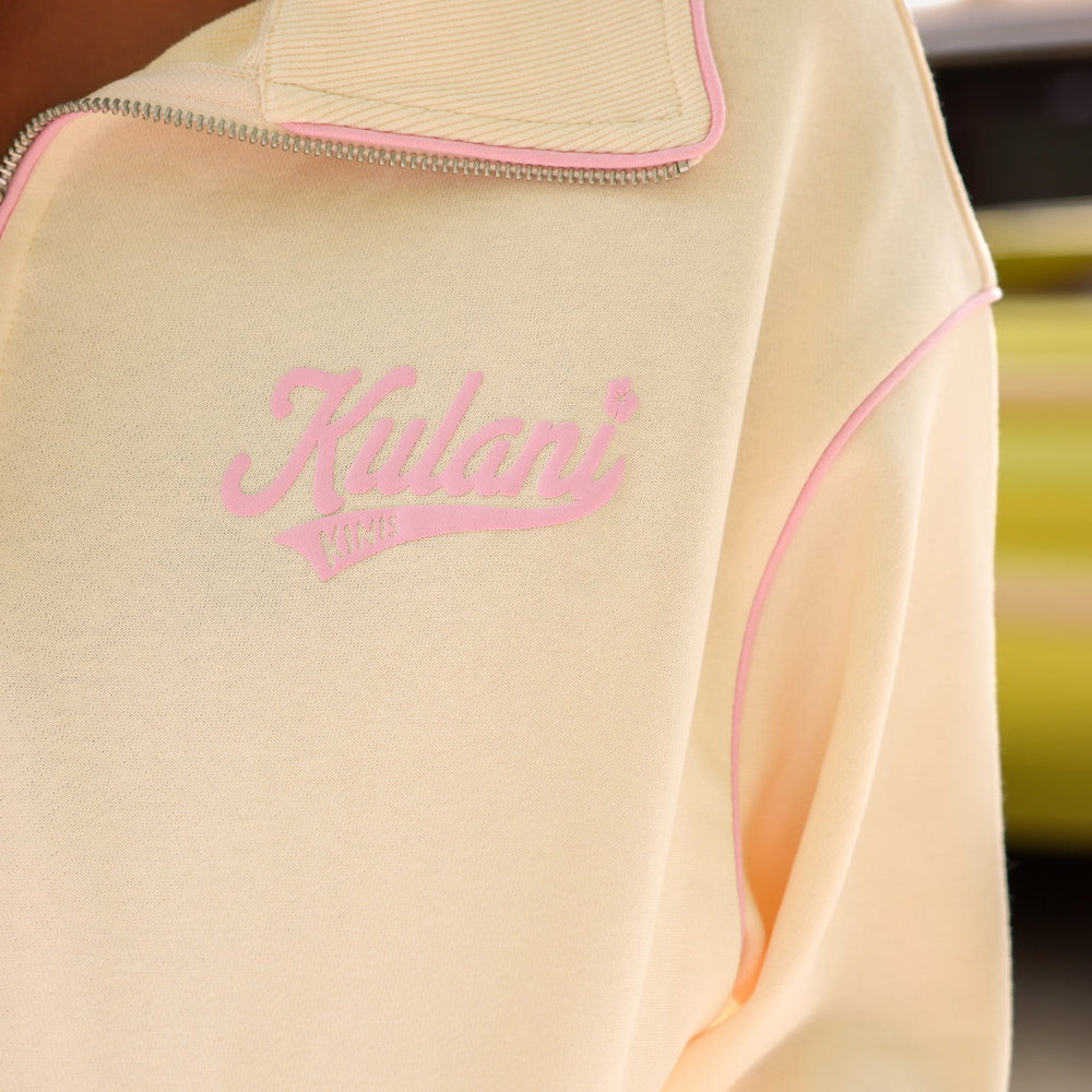 Quarter Zip Jumper - Buttercream