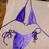 Ring Halter Bikini Top - Amethyst