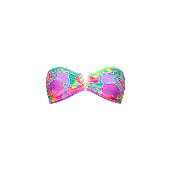 Mega V Strapless Bandeau Bikini Top - Calypso Castaway