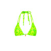 Halter Bralette Bikini Top - Aloha Lime