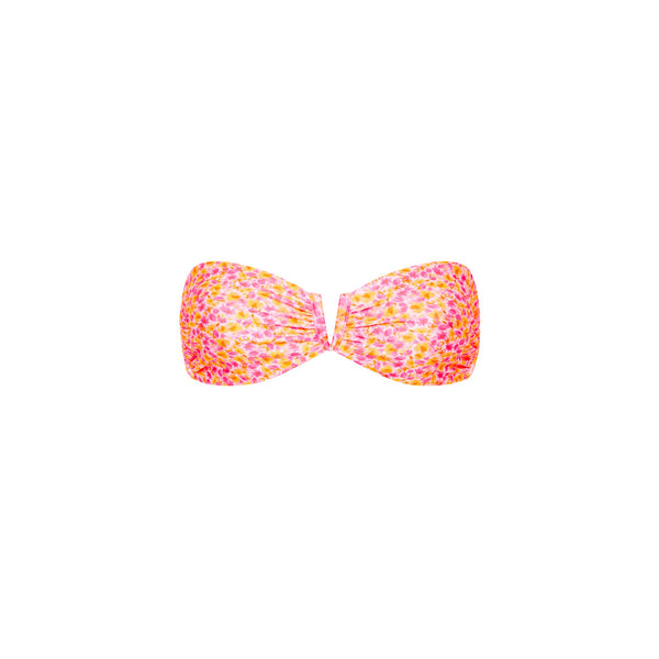 V Strapless Bandeau Bikini Top - Sherbet Shimmer