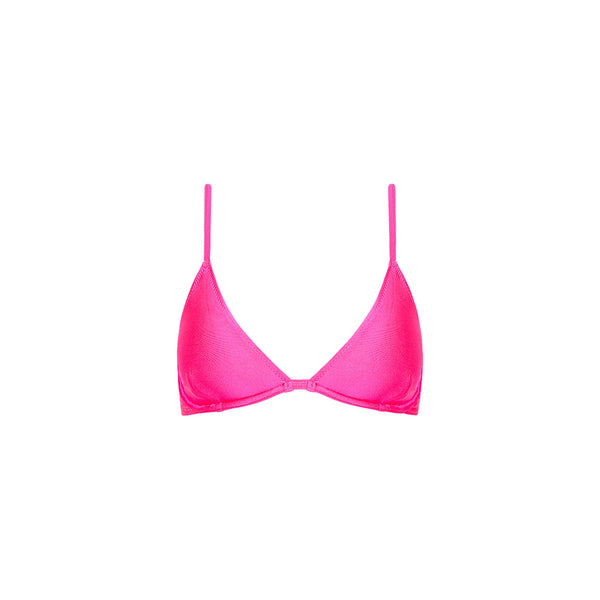 Underwire Triangle B-C Cup Bikini Top - Posh Pink