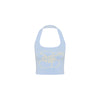 Knit Halter Tank Top - Floral Fizz