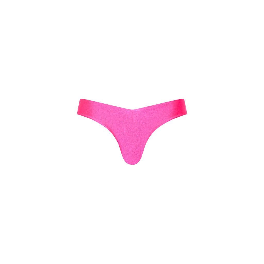Cheeky V Bikini Bottom - Posh Pink