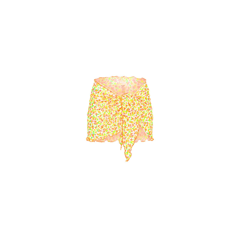 Mini Mesh Polyester Stretch Sarong - Coco Mango