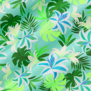 Beaded Lace Stitch Bralette Bikini Top - Neon Splice