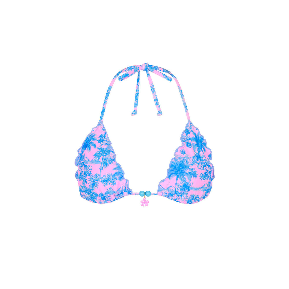 Haut de bikini bralette bord laitue - Paloma