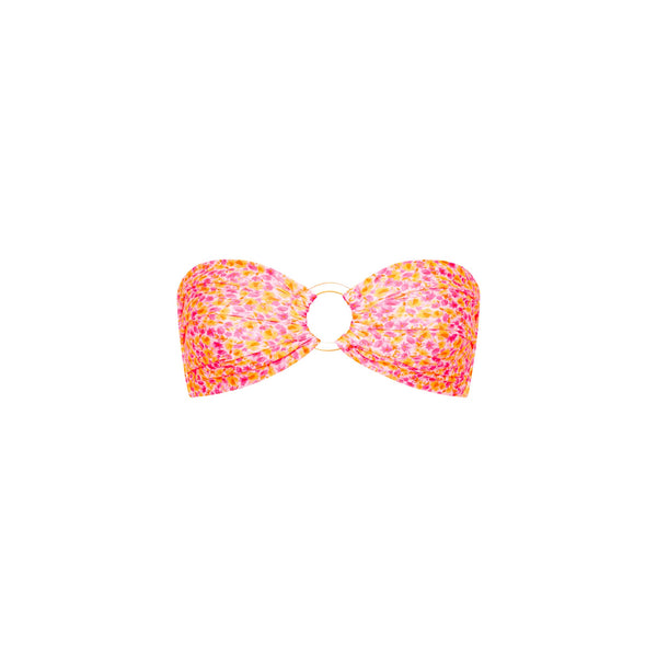 Strapless Bandeau Bikini Top - Sherbet Shimmer