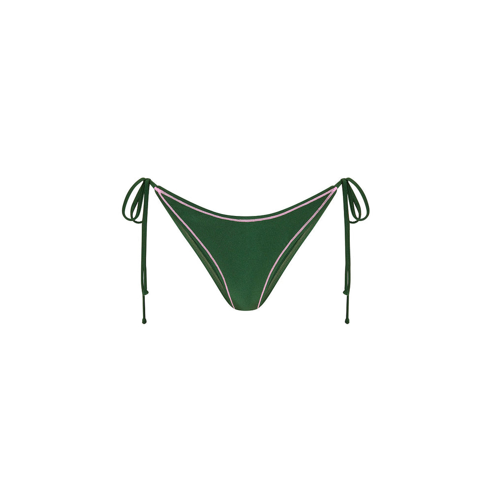Stitch Dipped Cheeky Tie Bikini Bottom - Jaded Juniper