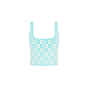 Knit Square Neck Tank Top - Sun Spell