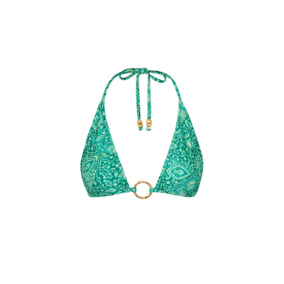 Ring-Bikinioberteil - Smaragd-Aura