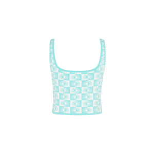 Knit Square Neck Tank Top - Sun Spell