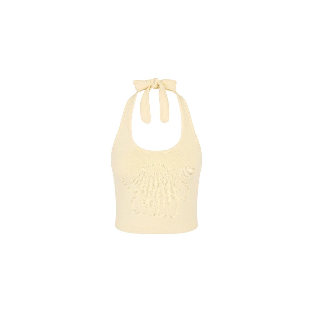Lola Strick-Neckholder-Top – Toasted Coconut