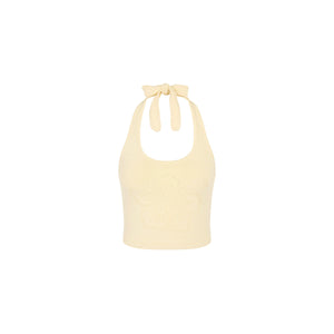 Lola Strick-Neckholder-Top – Toasted Coconut