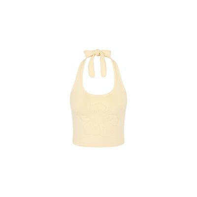 Lola Strick-Neckholder-Top – Toasted Coconut